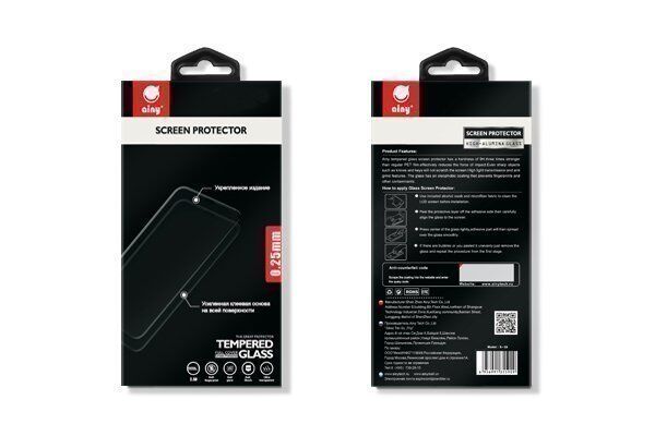 Защитное стекло с рамками 2.5D для Redmi Note 5A Ainy Full Screen Cover 0.25mm (Black/Черный) : отзывы и обзоры - 1