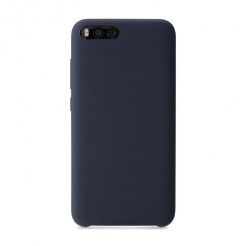 Защитный силиконовый чехол для Xiaomi Mi 6 Original Case (Dark Blue/Темно-синий) 