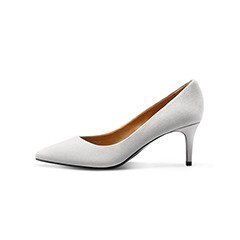 Женские туфли Qimian Lambskin High Heeled Shoes (White/Белый) 
