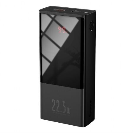 Портативный аккумулятор BASEUS Super mini digital Display PPMI02, 3A, 20000 мА⋅ч, черный, дисплей - 2