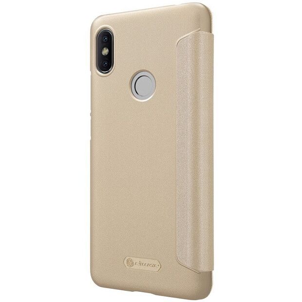 Чехол-книжка для Xiaomi Mi 8 SE Nillkin Sparkle Leather Case (Gold/Золотистый) - 4