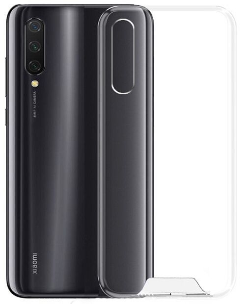 Чехол-накладка для Xiaomi Mi 9 Lite силиконовый  (Прозрачный) - 3
