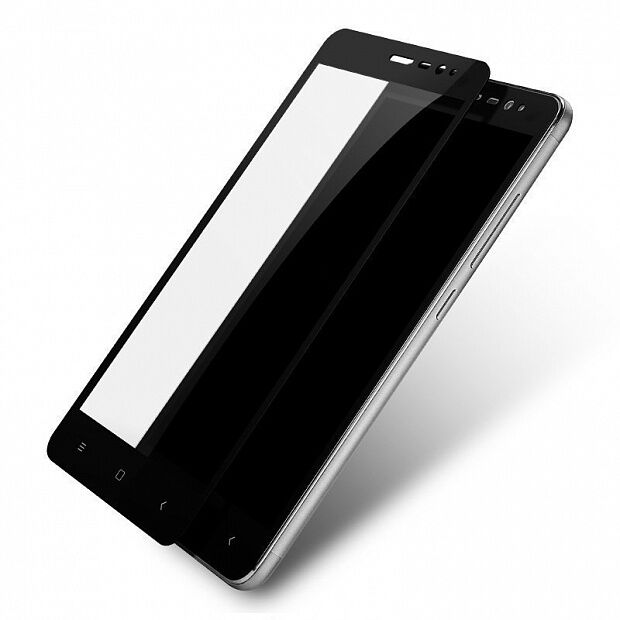 Защитное стекло с мягкими краями для Redmi Note 3 Pro SE Lenuo CF Soft Side Glass (Black) 