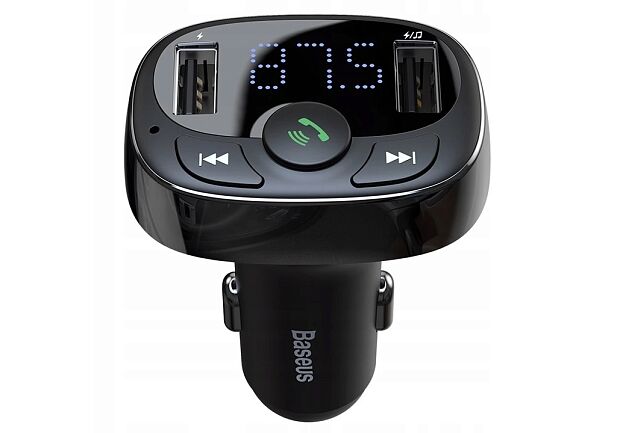 Автомобильный FM-трансмиттер Baseus S-09A Bluetooth MP3 Car Charger Standard Edition CCTM-01 (Black/Черный) : отзывы и обзоры - 3