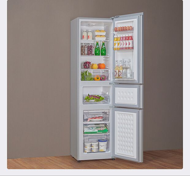 Холодильник Mijia Three Door Refrigerator 215L (Silver/Серебристый) - 2