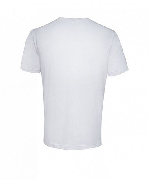 Xiaomi CRPD Men's Round Collar Combed Cotton Casual Antibacterial T-Shirt (White) - 2