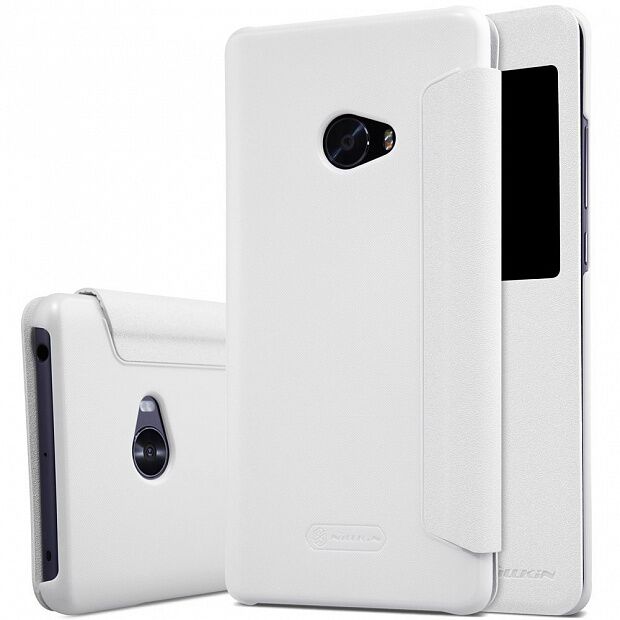 Чехол для Xiaomi Mi Note 2 Nillkin Sparkle Leather Case (White/Белый) 