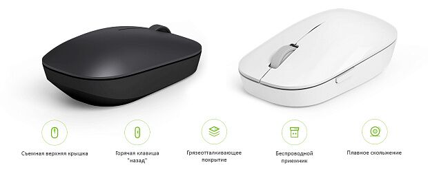Беспроводная мышь Xiaomi Mi Wireless Mouse (White/Белый) : характеристики и инструкции - 3