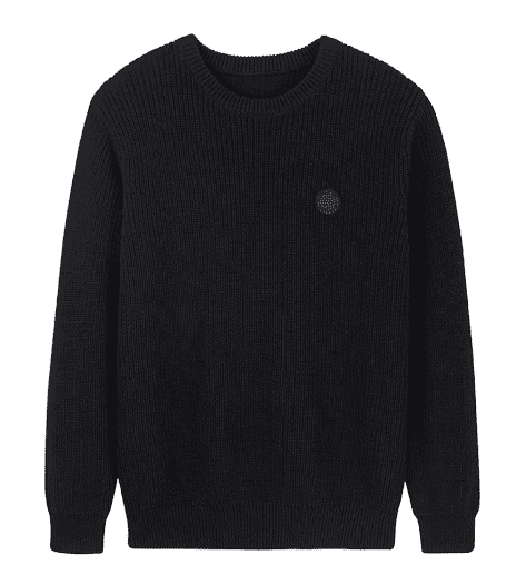 Свитер Mitownlife Cotton Heavy Retro Sweater (Black/Черный) 