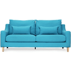 Диван трёхместный 8H American Coth Sofa (Turquoise/Бирюзовый) 