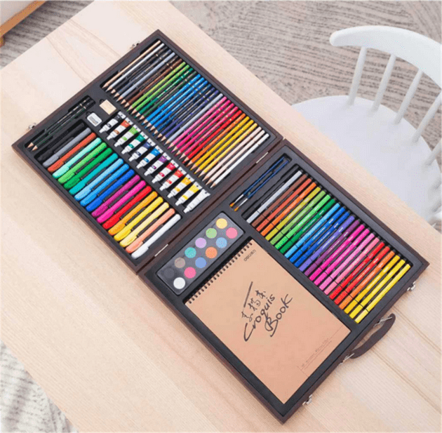 Состав комплекта для рисования Xiaomi Deli Coloring Set 103 pcs 