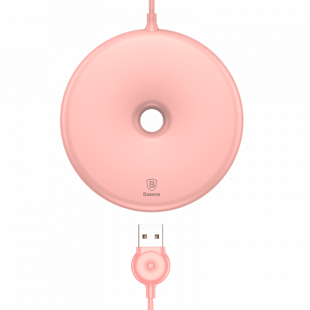 Беспроводное зарядное устройство Baseus Donut Wireless Charger (Pink/Розовый) 