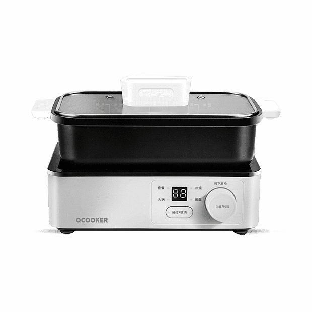 Электросковорода Qcooker Circle Kitchen Mini Lunch Machine (White/Белый) - 1