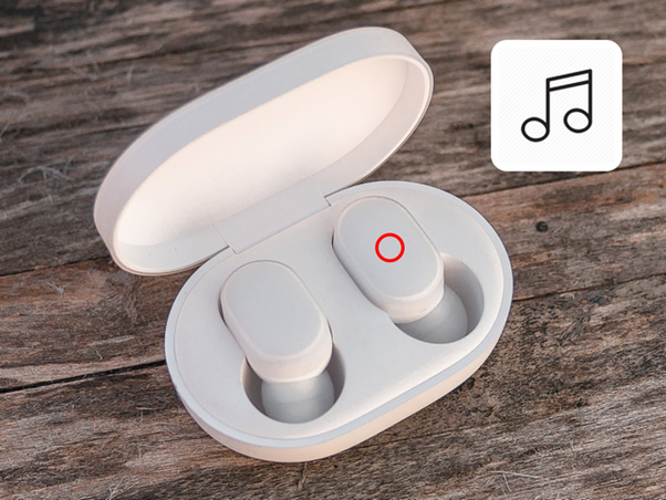 Управление наушниками Xiaomi AirDots Сенсорная область для управления беспроводными наушниками AirDots