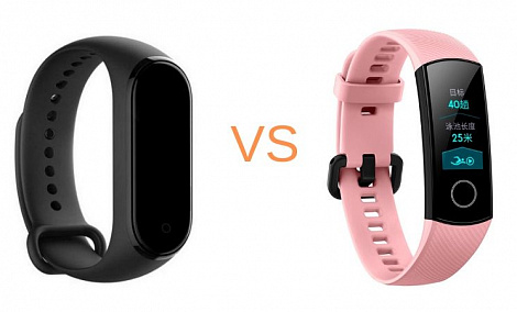 Сравнение фитнес-браслетов Xiaomi Mi Band 4 и Honor Band 4 - фото Сравнение фитнес-браслетов Xiaomi Mi Band 4 и Honor Band 4 - фото