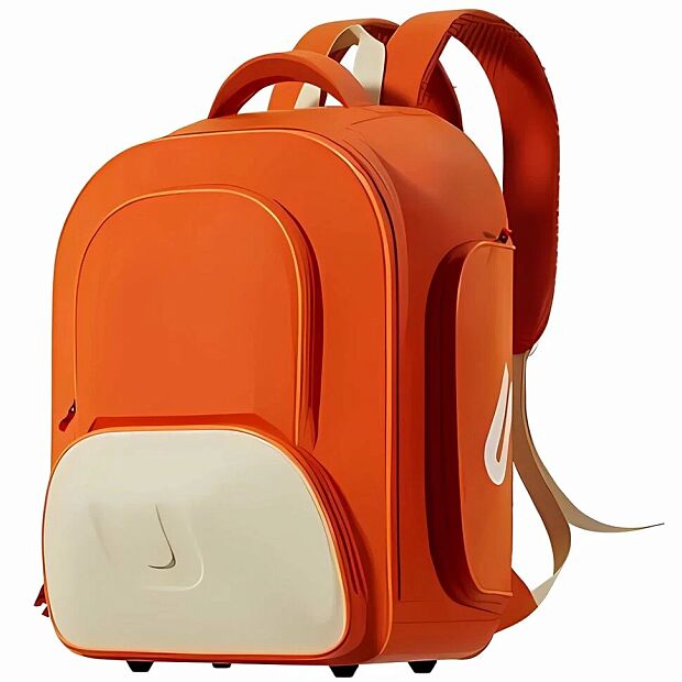 Рюкзак школьный UBOT Expandable Spine Protection Schoolbag 28L (оранжевый/бежевый) - 2
